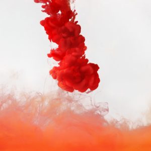 Colored smoke underwater